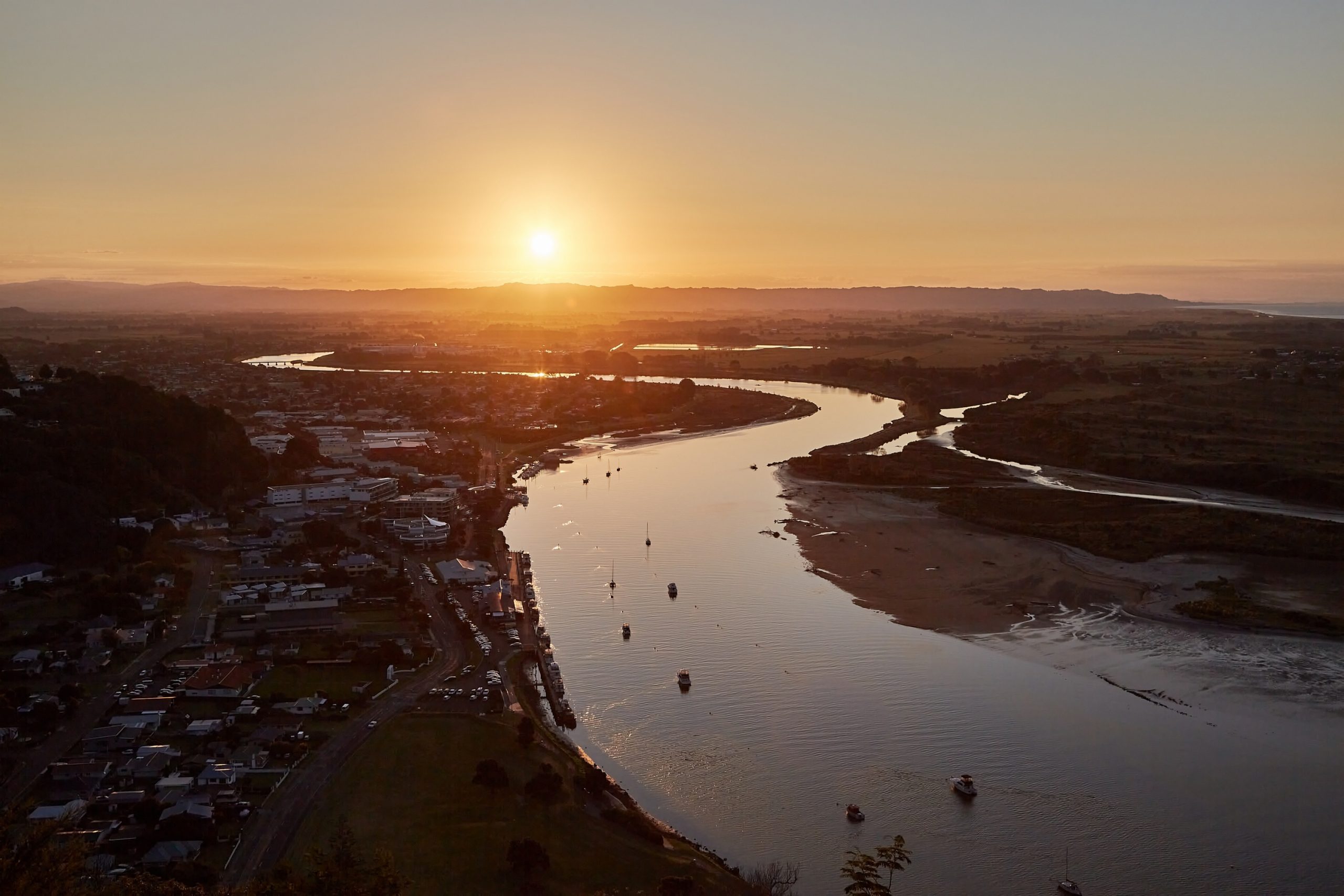 View of Whakatane in New Zealand